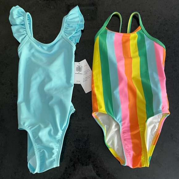 Old Navy Kids' Swimsuit Set - Blue and Multicolor 3T - Picture 1 of 7